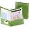 Oxford Two-Pocket Laminated Folder, 100-Sheet Capacity, Metallic Green, 25/Box (OXF504560)