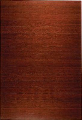 Anji Mountain Deluxe Roll-Up 48''x72'' Bamboo Chair Mat for Hard Floor, Rectangular, Dark Cherry (AMB24015W)