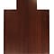 Anji Mountain Deluxe Roll-Up Bamboo Chair Mat, Standard Lip, 44 x 52, Dark Cherry