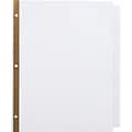 Staples® Write-On™ BIG TAB 5-Tab Set Dividers, White Tabs, 4/Pack (13508)