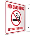 Accuform Signs® No Smoking Beyond This Point Projection Sign, Red/Black/White, 8H x 8W, 1/Pack
