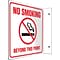 Accuform No Smoking Beyond This Point Projection Sign, Red/Black/White, 8H x 8W (PSP493)
