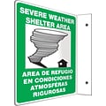 Accuform Severe Weather Shelter Area Projection Sign, Black/Blue/White, 12H x 9W (SBPSP442)