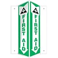 Accuform First Aid Projection Sign, Green/White, 18H x 4W (PSP368)
