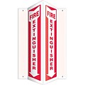 Accuform Signs® Fire Extinguisher Projection Sign, Red/White, 24H x 4W, 1/Pack (PSP627)