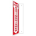 Accuform Fire Extinguisher Projection Sign, Red/White, 18H x 4W (PSP426)