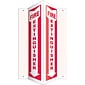Accuform Fire Extinguisher Projection Sign, Red/White, 18"H x 4"W (PSP315)