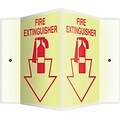 Accuform Signs® Fire Extinguisher Projection Sign, Red/White, 12H x 9W, 1/Pack (PSP362)