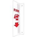 Accuform Signs® Fire Projection Sign, Red/White, 24H x 4W, 1/Pack (PSP717)