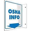 Accuform Signs® OSHA Info Projection Sign, Blue/White, 8H x 8W, 1/Pack