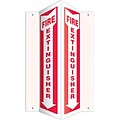 Accuform Fire Extinguisher Projection Sign, Red/White, 12H x 4W (PSP330)