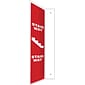 Accuform Signs® Stair Way Projection Sign, White/Red, 24"H x 4"W, 1/Pack (PSP747)
