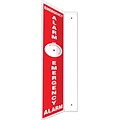 Accuform Signs® Emergency Alarm Projection Sign, White/Red, 24H x 4W, 1/Pack (PSP713)