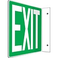 Accuform Exit Projection Sign, White/Green, 8H x 12W (PSP225)