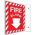 Accuform Signs® Fire Alarm Projection Sign, White/Red, 12H x 9W, 1/Pack (PSP400)