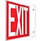 Accuform Exit Projection Sign, White/Red, 8H x 12W (PSP223) (PSP223)