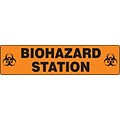 Accuform Signs® Slip-Gard™ BIOHAZARD STATION Border Floor Sign, Black/Orange, 6H x 24W, 1/Pack