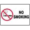 Accuform Safety Sign, NO SMOKING, 7 x 10, Plastic (MSMK427VP)