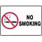 ACCUFORM SIGNS® Safety Sign, NO SMOKING, 7 x 10, Aluminum, Each