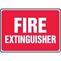 ACCUFORM SIGNS® Safety Sign, FIRE EXTINGUISHER, 7 x 10, Plastic, Each