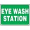 Accuform Safety Sign, EYE WASH STATION, 7 x 10, Plastic (MFSD987VP)