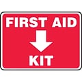 Accuform Safety Sign, FIRST AID KIT, 7 x 10, Aluminum (MFSD506VA)