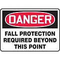 Accuform Signs® Safety Sign, Danger, 10 X 14, Adhesive Vinyl, Ea (MFPR105VS)