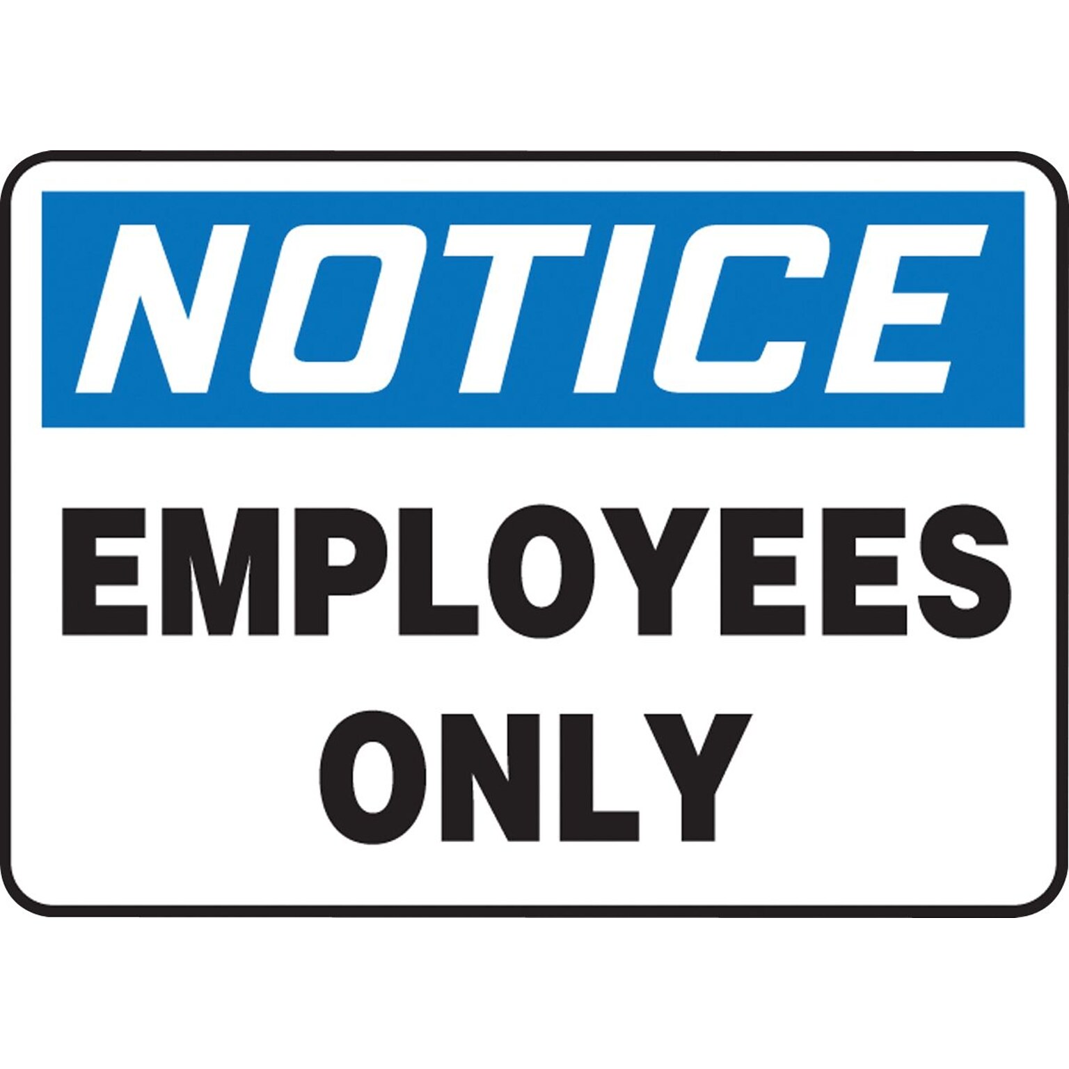 Accuform Signs® Safety Sign, Notice, 7 X 10, Adhesive Vinyl, Ea (MADC803VS)
