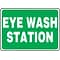 Accuform Signs® Safety Sign, Eye Wash Station, 7 X 10, Adhesive Vinyl, Ea (MFSD987VS)