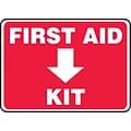 Accuform Safety Sign, First Aid Kit, 7 X 10, Adhesive Vinyl (MFSD506VS)