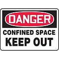 Accuform Signs® Safety Sign, Danger, 7 X 10, Adhesive Vinyl, Ea (MCSP108VS)