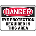 Accuform Signs® Safety Sign, Danger, 7 X 10, Adhesive Vinyl, Ea (MPPE011VS)