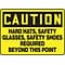 Accuform Safety Sign, Caution, 7 X 10, Adhesive Vinyl (MPPE441VS)