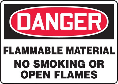 Accuform Safety Sign, Danger, 7 X 10, Adhesive Vinyl (MSMK251VS)