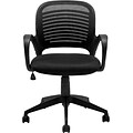 Offices To Go® Managers Chair, Mesh, Black, Seat: 19W x 17 1/2D, Back: 18W x 16 1/2H