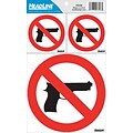 U.S. Stamp & Sign® Concealed Carry No Guns Permitted Peel and Stick Sign