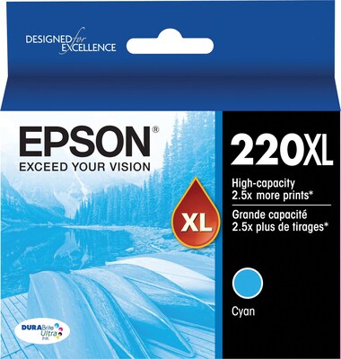 Epson T220XL Cyan High Yield Ink Cartridge (T220SL220-S)