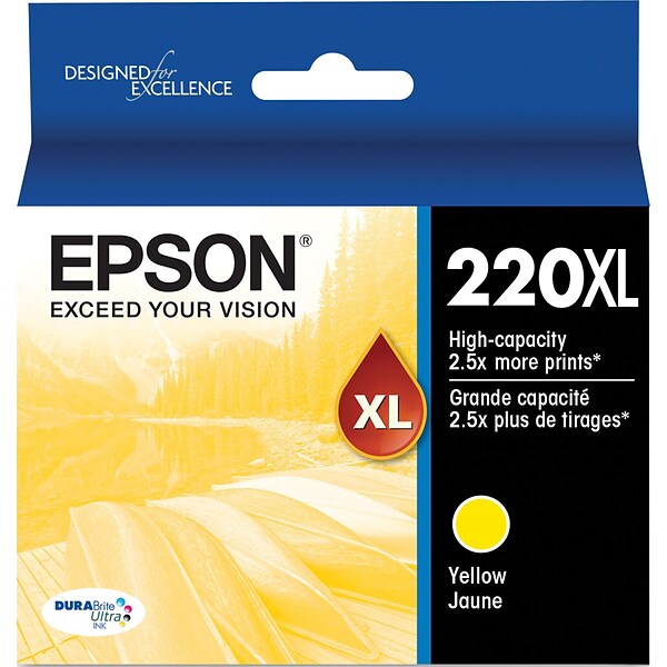 Epson T220XL Yellow High Yield Ink Cartridge (T220XL420-S)