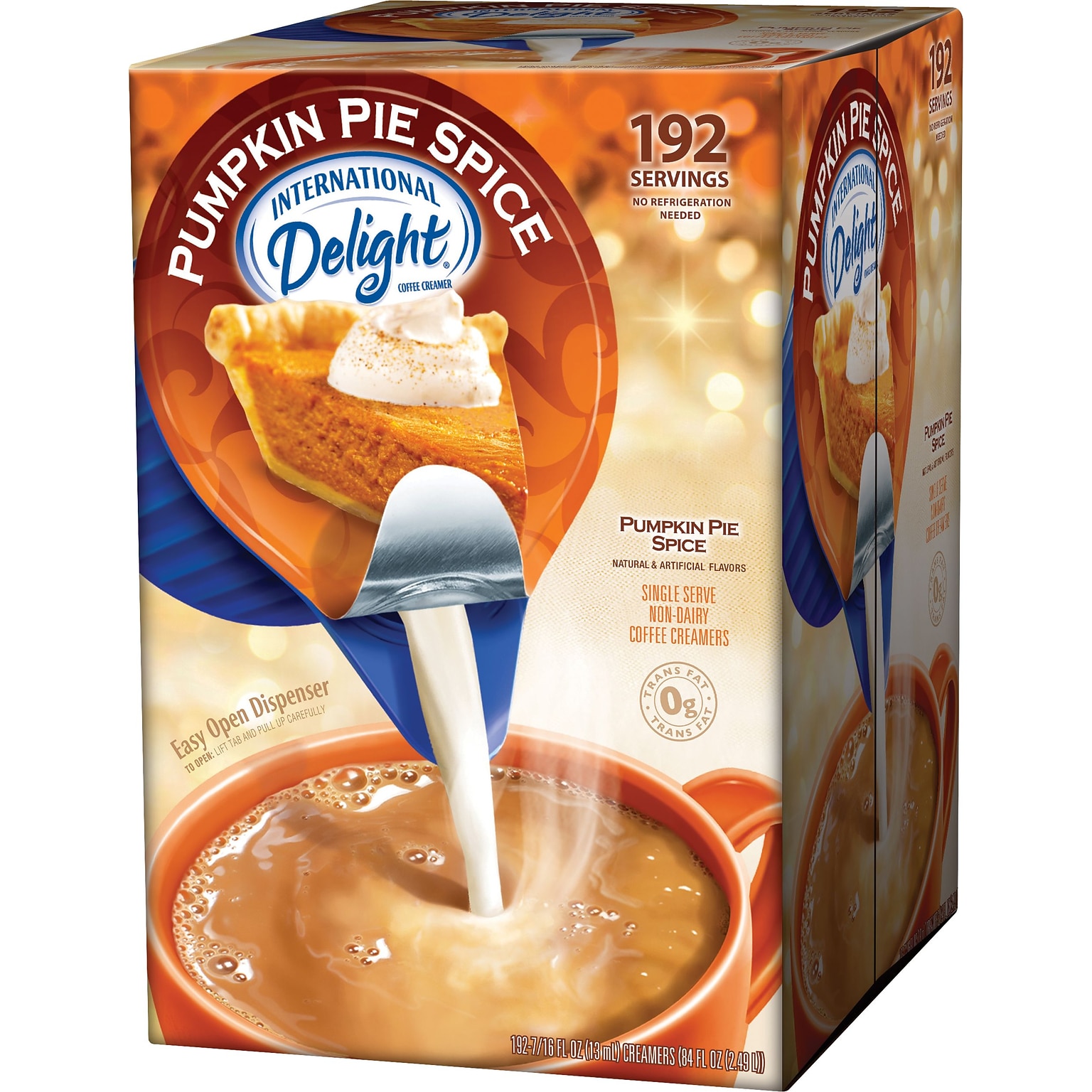 International Delight single Servings Pumpkin Pie Spice Creamer Cups, 192/Carton (1233852)