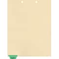 Medical Arts Press® Position 1 Colored End-Tab Chart Dividers, Lab/Special Reports, Lt. Green
