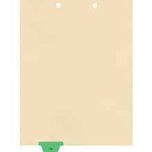 Medical Arts Press® Position 2 Colored End-Tab Chart Dividers, Lab, Lt. Green