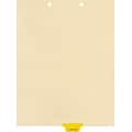 Medical Arts Press® Position 4 Colored End-Tab Chart Dividers, X-Ray/EKG, Lt. Yellow