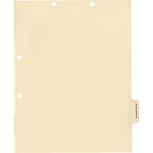 Medical Arts Press® Position 5 Colored Side-Tab Chart Dividers, Miscellaneous, Clear