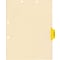 Medical Arts Press® Position 4 Colored Side-Tab Chart Dividers, X-Ray/EKG, Lt. Yellow