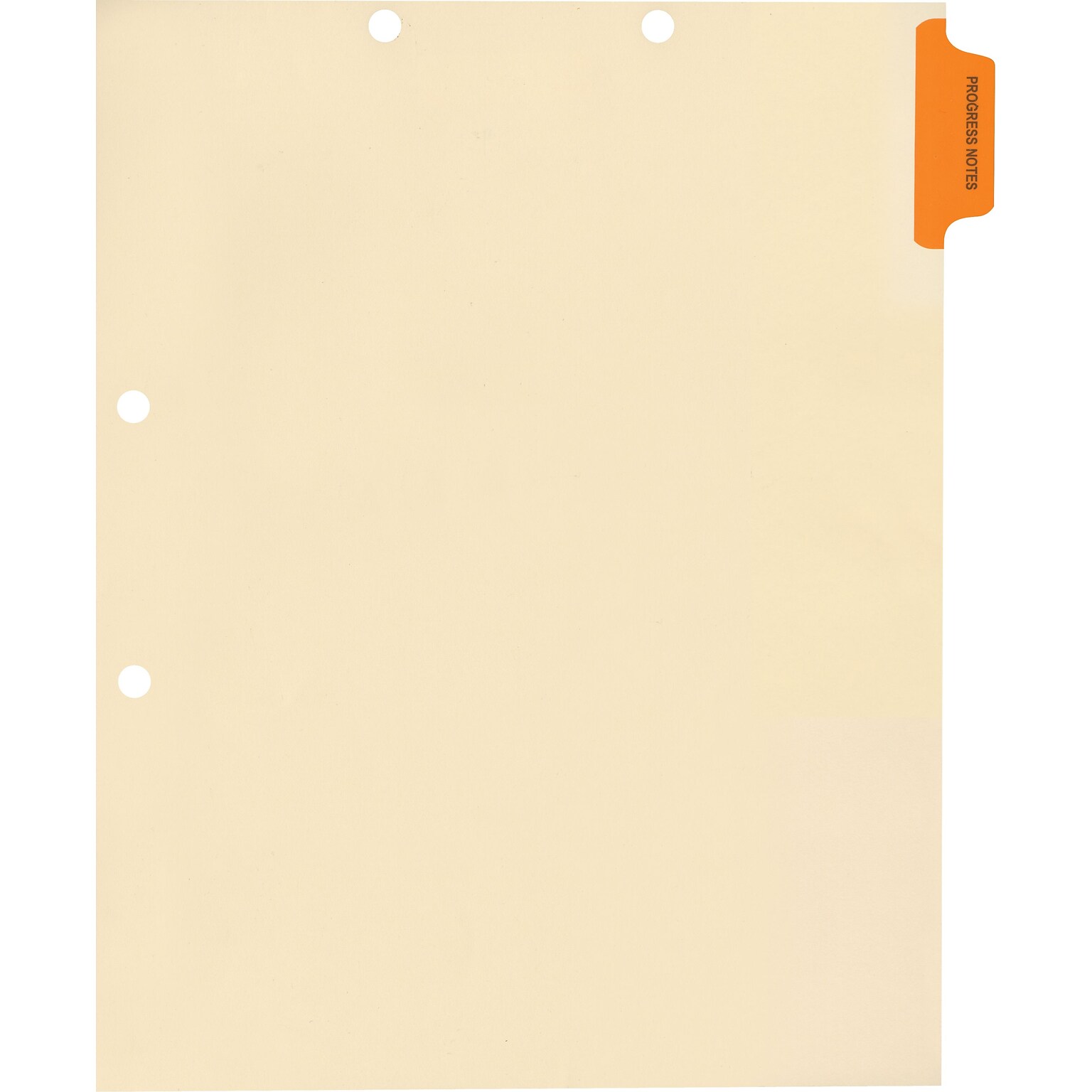 Medical Arts Press® Position 1 Colored Side-Tab Chart Dividers, Progress Notes, Orange