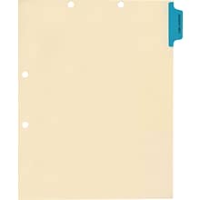 Medical Arts Press® Position 1 Colored Side-Tab Chart Dividers, Patient Info., Med. Blue