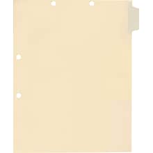 Medical Arts Press® Write-On Side-Tab Chart Dividers, Position 1