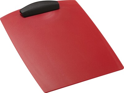 Storex® Hard Plastic Clipboard, Red, 12/Pack