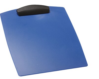 Storex® Hard Plastic Clipboard, Blue, 12/Pack