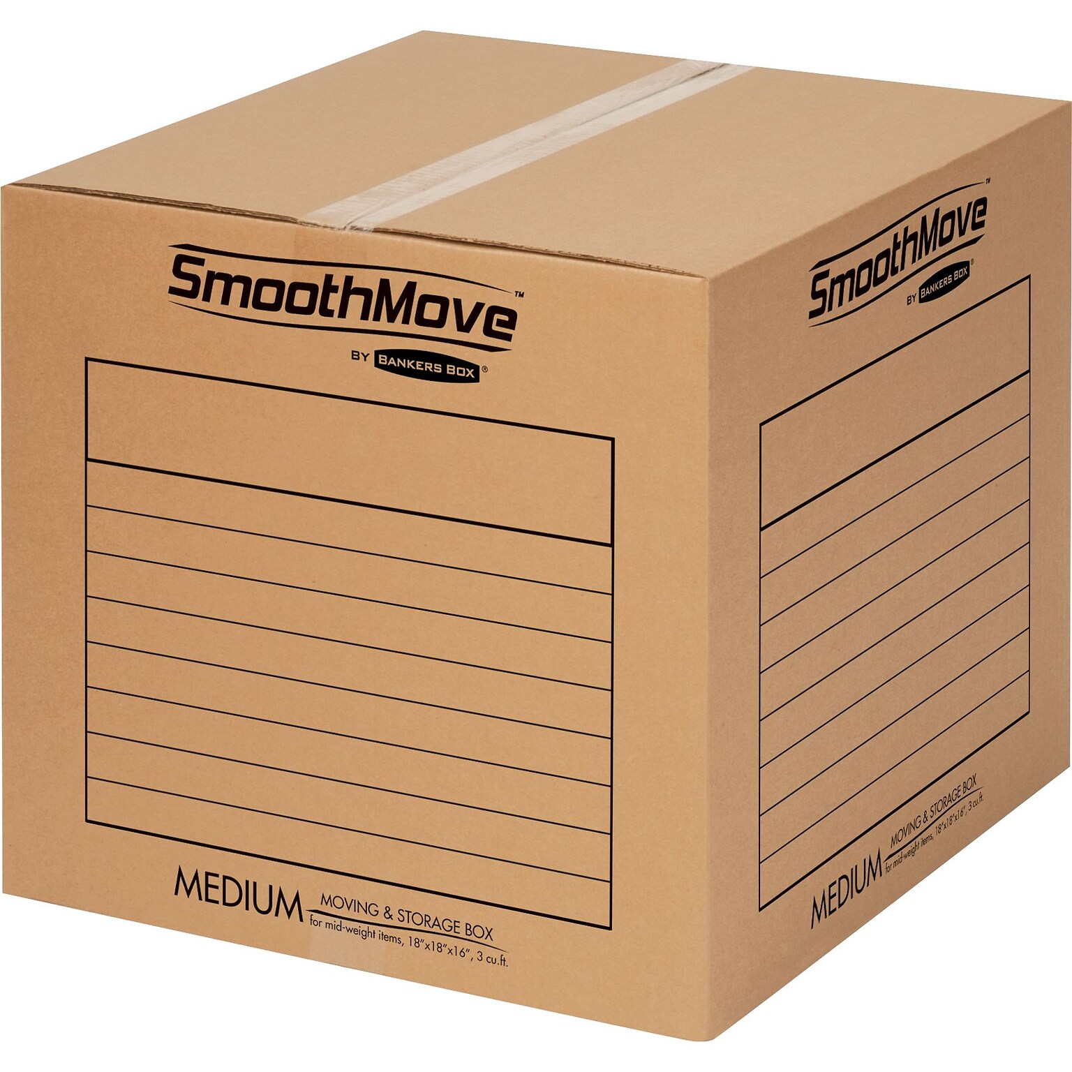 Bankers Box SmoothMove 18 x 18 Moving Box, 20/Bundle (7713901)